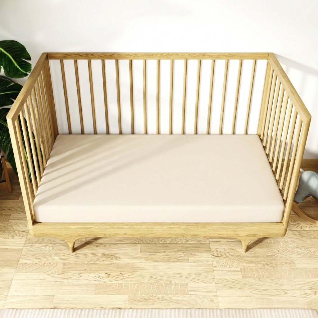 Organic Crib Mattress Waterproof Protector (Natural)