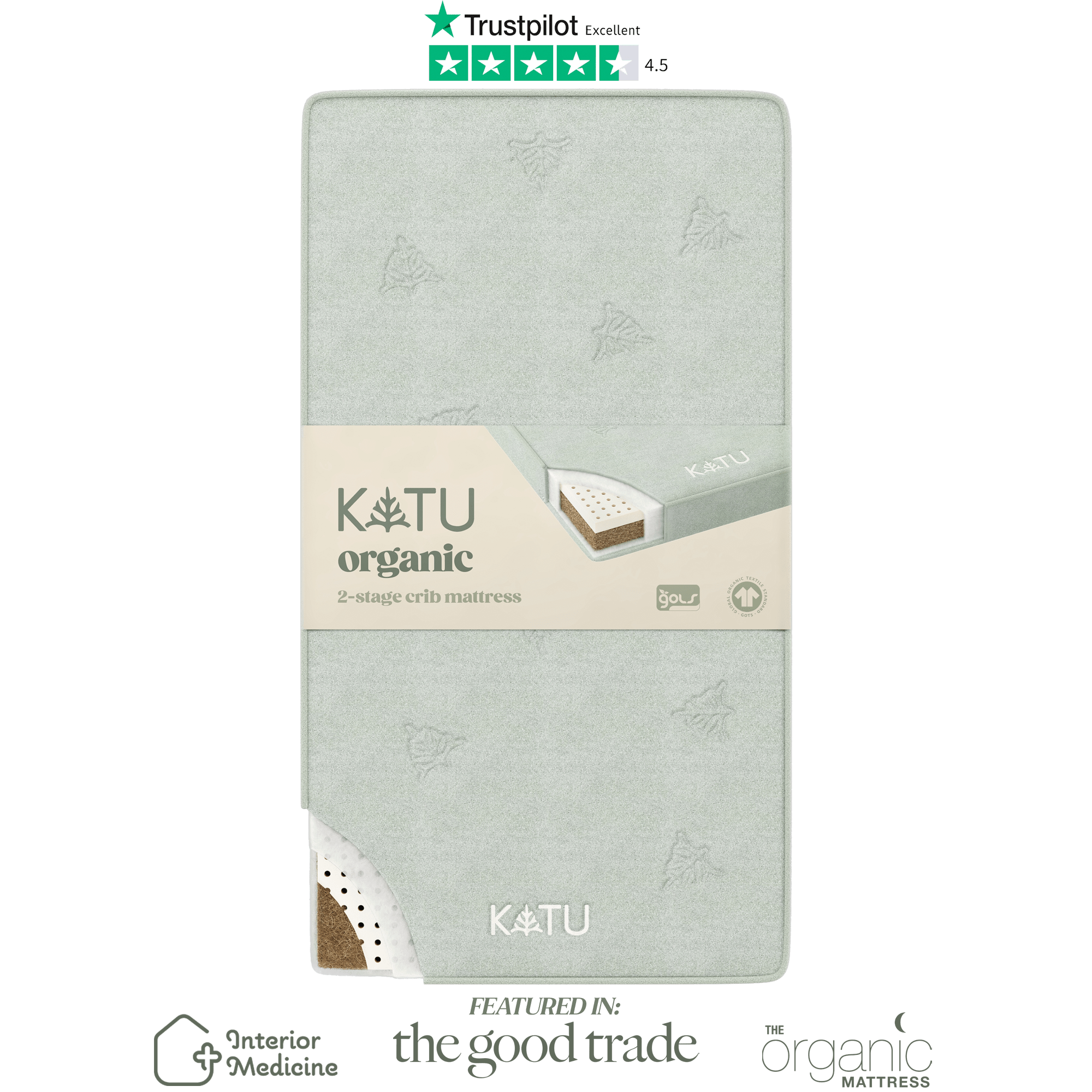 Organic 2-Stage Crib Mattress (Pre-Order)