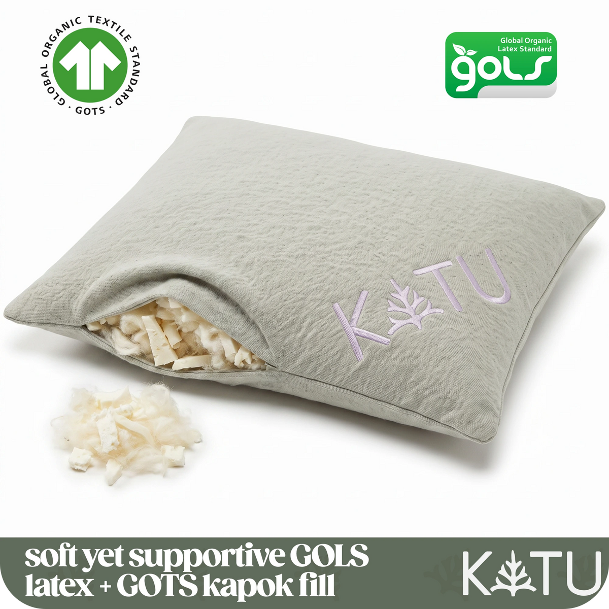 Organic Latex+Kapok Toddler Pillow