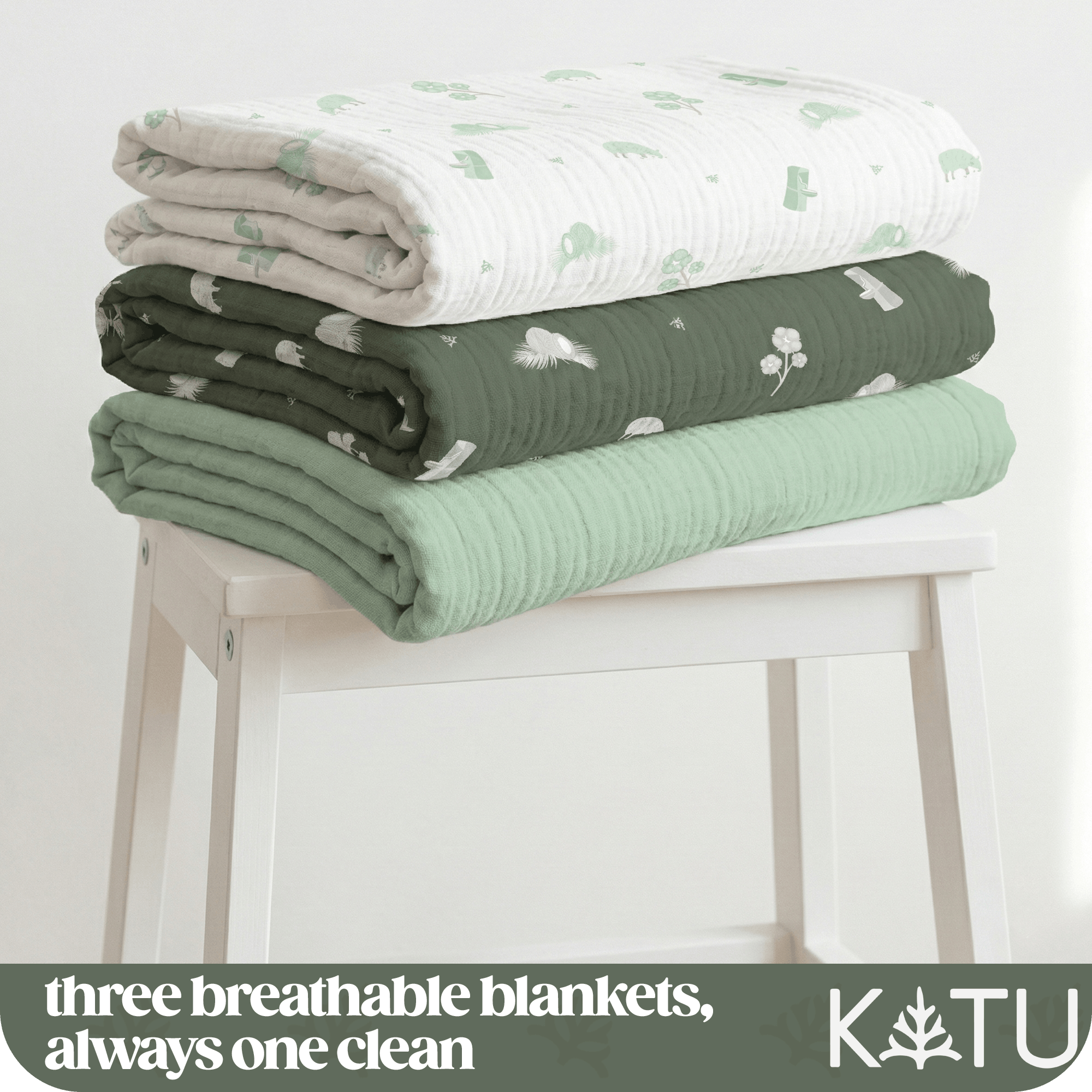 Organic Muslin Blanket (3-Pack)