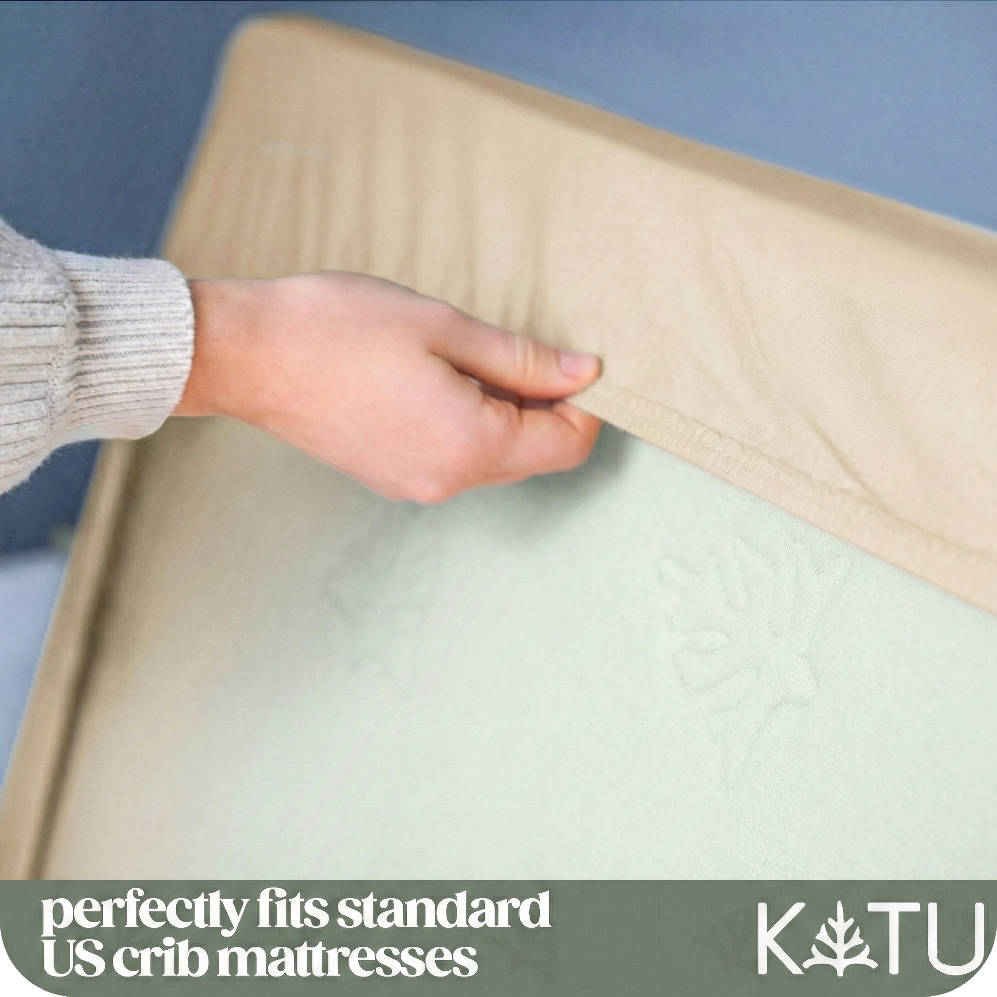 Organic Crib Mattress Waterproof Protector (Natural)