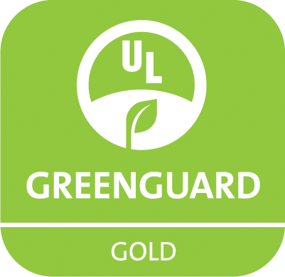 UL GREENGUARD Gold certified for low chemical emissions
